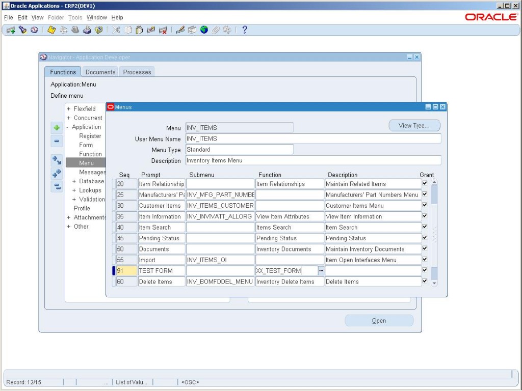 Form Customization R12 OraclePort